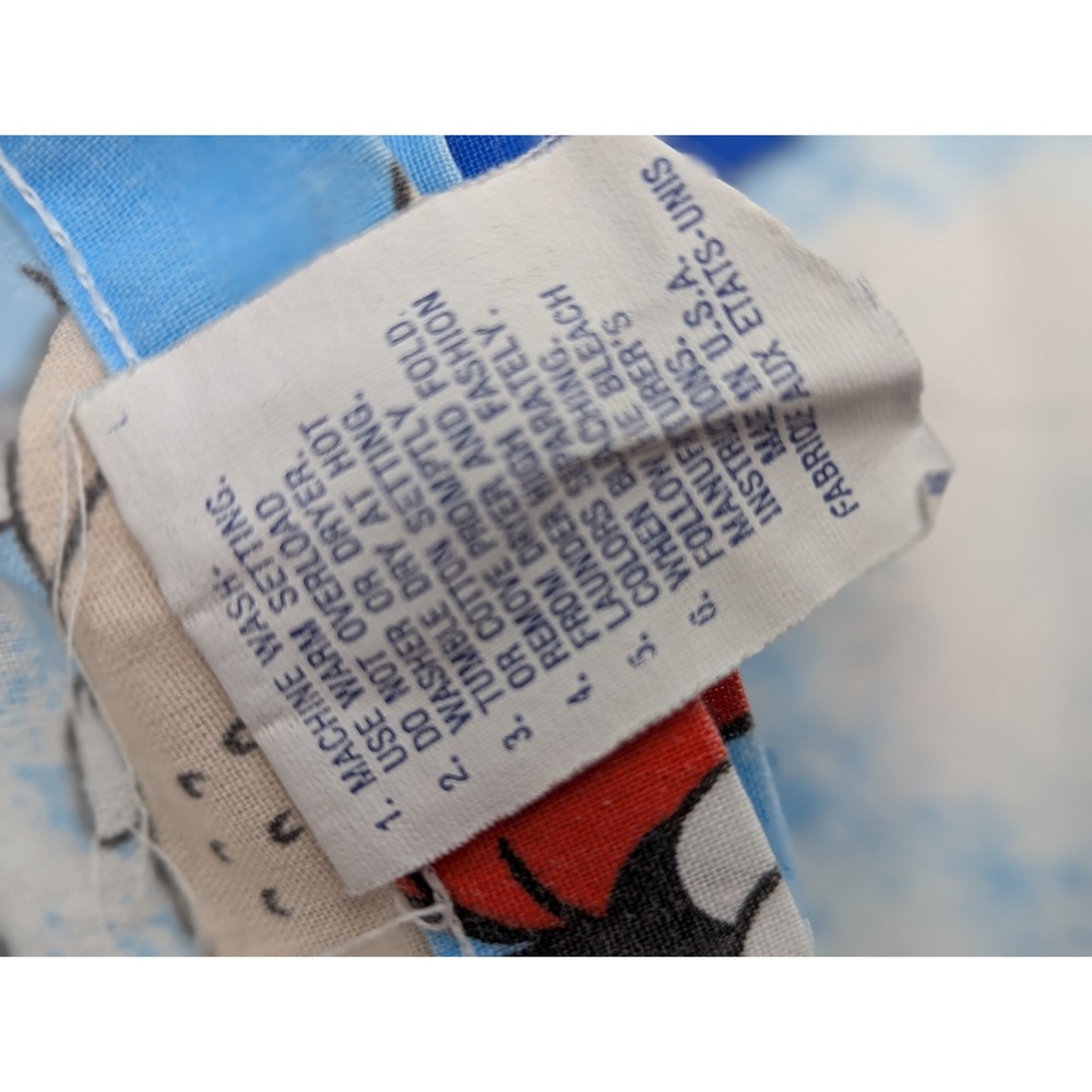VTG 80's Disney Mickey Mouse 2 Sets Twin Sheets Pillowcase Curtains w/ Vallance - Picture 8 of 8